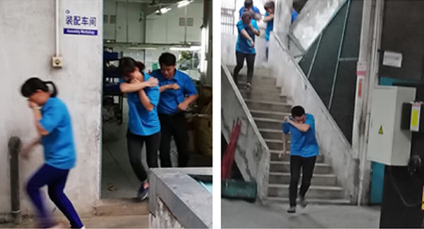 廣有五金合頁認真貫徹安全生產方針,積極開展消防演練,普及安全生產知識